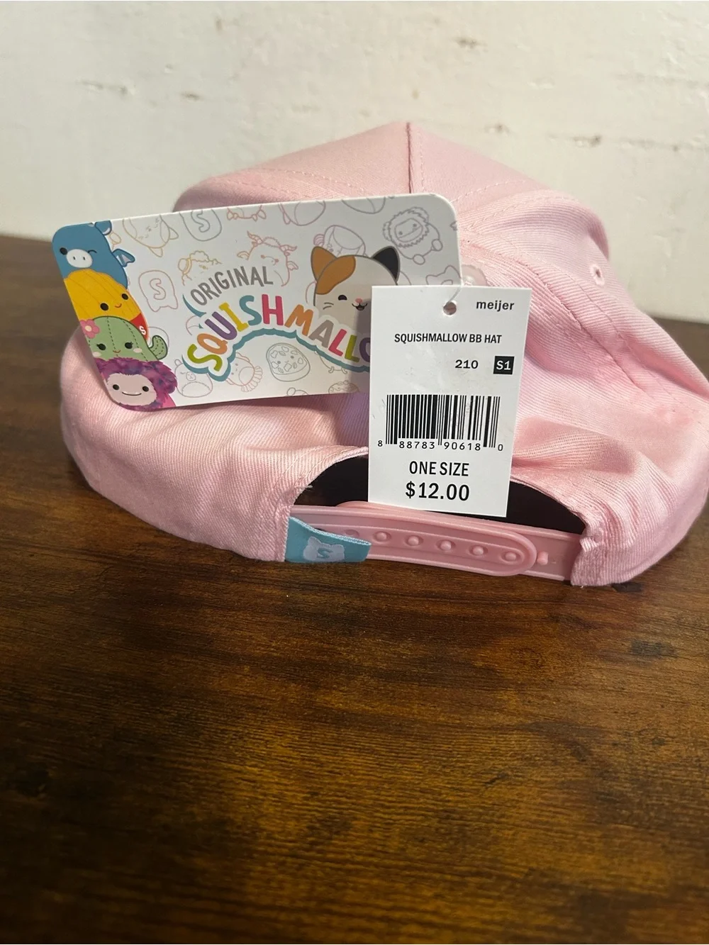 Squishmallows Pink Glitter Brim Kids Baseball Cap Hat Scarlet Sofia Cassy OS